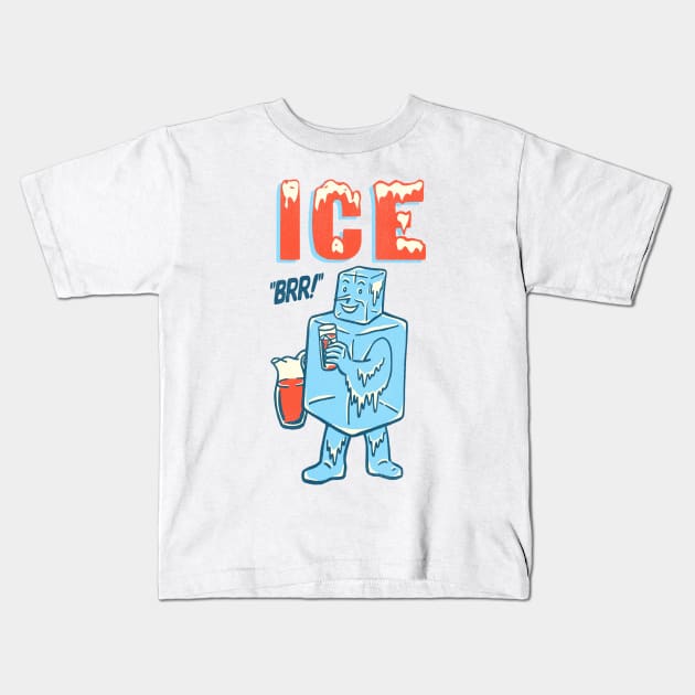 ICE Guy "Brr!" Kids T-Shirt by darklordpug